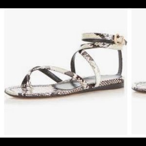 Marion Parke
Harvey Python-Print Flat Sandals color neutral, gently used